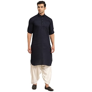 Rajubhai Hargovindas Mens Premium Pathani Kurta