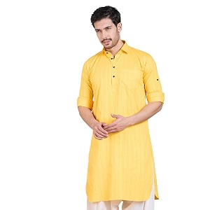 Rajubhai Hargovindas Mens Premium Pathani Kurta