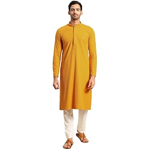 Rajubhai Hargovindas Men Chikankari and Sequin Work