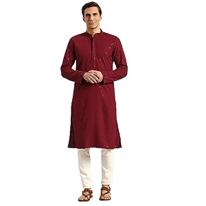 Rajubhai Hargovindas Men Chikankari and Sequin Work