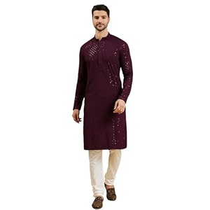 Rajubhai Hargovindas Men Chikankari and Sequin Work