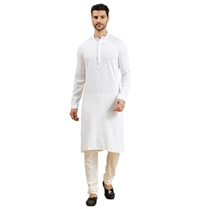 Rajubhai Hargovindas Men Chikankari and Sequin Work