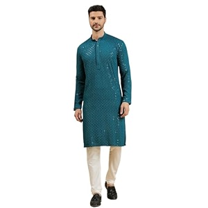 Rajubhai Hargovindas Men Chikankari and Sequin Work
