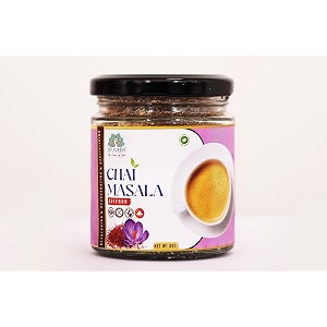 rajveda saffron classic chai masala-best homemade tea masala powder  100 pure and natural immunity booster original tea masala chai powder real refreshing and healthy mix - 80 grams