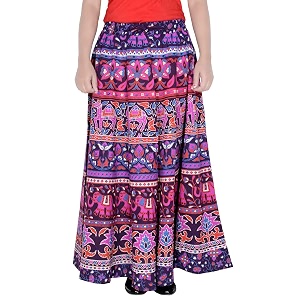rajvila 36 inch length women39s cotton printed regular long elasti skirt for women e_e36nt_0006