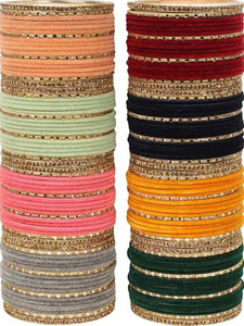 Rajwadi Metal Lac Alloy Cubic Zirconia Bangle