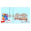 Rakhi for Brother Rakhi Gift for Brother Greeting Card with Roli Chawal Combo for Brother Bhiya Bhabhi Rakhi