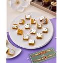 Rakhi For Brother Rakhi Set Of 2 Rakhi With Sweets For Brother Rakhi For Brother With Sweets Rakhi With Sweets Rakhi Gift Rakhi With Sweet Mohan Thal Sweets 200G Om &amp; Rudraksha Rakhi Set Of 2
