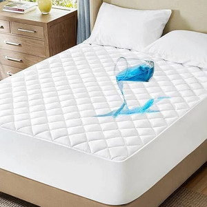 rakhi home dcor queen size fitted micro breathable stretchable waterproof mattress cover