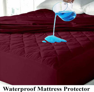 rakhi home dcor queen size fitted micro breathable stretchable waterproof mattress cover