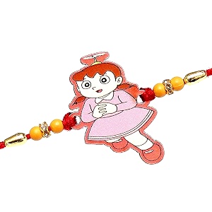 cartoon plated rakhi for kida rakhi set of 1