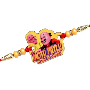 cartoon plated rakhi for kida rakhi set of 1