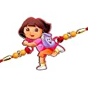 Cartoon plated Rakhi For kida Rakhi (set of 1)