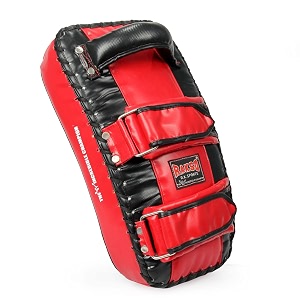 rakso leather muay thai mma kickboxing training single piece kick focus pad