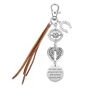Ralukiia Guardian Angel Saddle and Bridle Charm Clip, Western Horse Tack Protection Accessory for Horseback Riding, Equestrian Gifts for Cowgirls and Horse Lovers