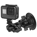 RAM MOUNTS Twist-Lock Suction Cup Mount for GoPro with Short Arm
