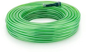 rama pipe 05 inch hose pipe light weight for cleaning washing garedening 5 mtr 16 feet with connector and clips hose pipe