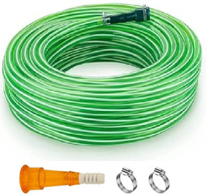 rama pipe 100 feet30 meter 05 inch garden pipe light weight durable with tap adopter and 2 clips hose pipe