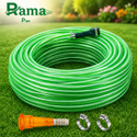 RAMA PIPE 15 meter(50 feet), 1/2 inch zeebra garden pipe light weight durable with tap connecter and 2 clips Hose Pipe