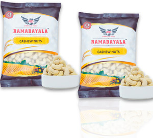 ramadayala 100 pure natural whole cashew nuts 500 gms x 2 delicious whole kaju cashews 1 x 1000 g