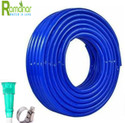 RAMANAR 1 inch blue 32 mm 2 layered durable long lasting garden pipe with 2 clips and tap adapter Hose Pipe