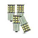 Ramanta Bike Indicator Bulb | Super Bright Universal 360° Reflecting LED Indicator Bulbs | Set Of 4 Indicator Light for Bikes | Orange LED Compatible with Motorbike, Scooter - (CROSS PIN Bulb Holder)