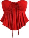 Ramayat Designs Casual Solid Women Red Top