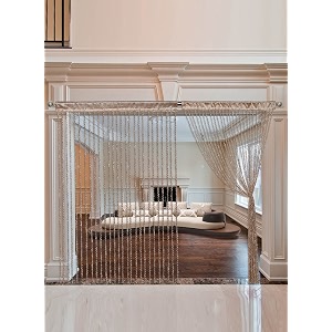 RAMCHA Golden Spiral String Curtain 9 FEET