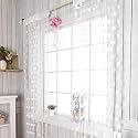 Ramcha Heart String Curtain 3.5 X 6.5 Feet - 1 Piece (White)