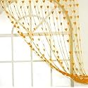 Ramcha Heart String Curtain 3.5 X 6.5 Feet - 1 Piece (Orange)