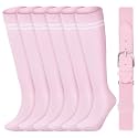 Ramede 3 Pairs Baseball Softball Socks and Belt Set