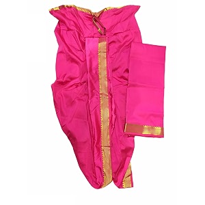 rameshwaram fabrics readymade dhoti for men velcro style stitched mens silk dhoti pant with stole set