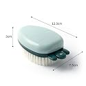Soft Bristle Laundry Cleaning Brush - for Stains, Clothes, Shoe - Gentle Scrub Brush with Comfortable Grip (Green)