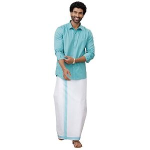 RAMRAJ COTTON Men Full Sleeve Solid Shirt