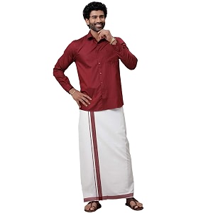 RAMRAJ COTTON Men Full Sleeve Solid Shirt