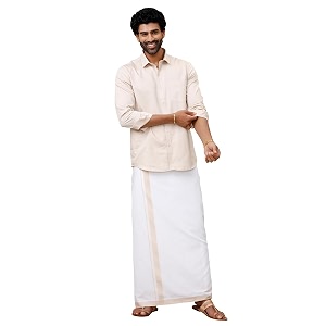 RAMRAJ COTTON Men Full Sleeve Solid Shirt