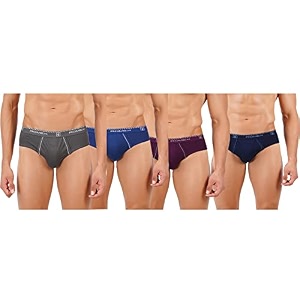 RAMRAJ COTTON Men Pack Of 4 Solid