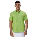 Ramraj Cotton Solid Half Sleeve Regular fit Regular Collar Trending Formal Shirt for Men