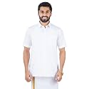 RAMRAJ COTTON Men Solid Half Sleeve Cotton Casual Shirt