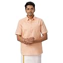 RAMRAJ COTTON Men Solid Half Sleeve Cotton Casual Shirt