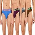 RAMRAJ COTTON Men Pack Of 4 Solid