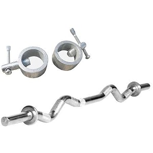 ranac sports solid chrome 3 feet curl gym rod26 mm thickness barbell bar spring lockscurl weight bar with 2 locks material alloy steel