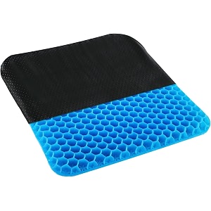 egg gel seat cushion breathable gel cushion chair pads with non-slip cover for home office car wheelchair honeycomb design as seen on tv-1pcs square