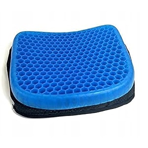 egg gel seat cushion breathable gel cushion chair pads with non-slip cover for home office car wheelchair honeycomb design as seen on tv-1pcs