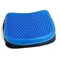 Egg Gel Seat Cushion, Breathable Gel Cushion Chair Pads with Non-Slip Cover for Home Office Car Wheelchair, Honeycomb Design As Seen On TV-1PCS