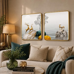 RANDOM Premium Square Wall Painting Set of