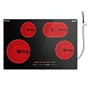 Ranein 30 Inch 4 Burner Electric Cooktop, 7900W, 240V