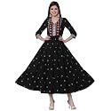 Rangavali Black Tiered Dress for Women 