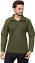 rangers Solid Men Polo Neck Green T-Shirt