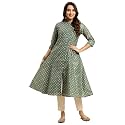 rangita Off White Chanderi Calf Length Printed